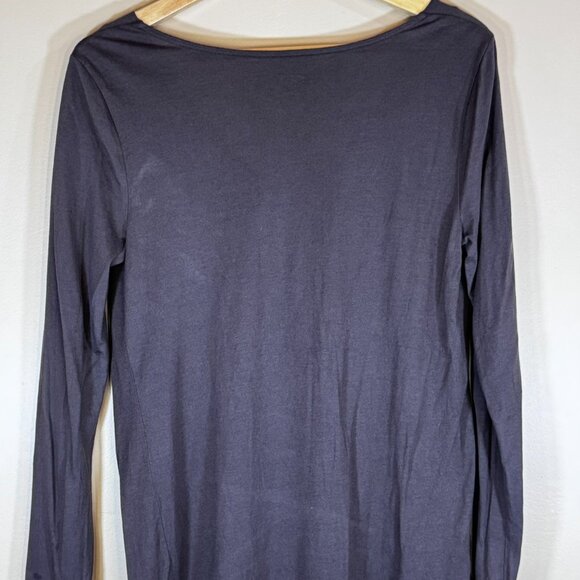 #170 Women's Loft Long Sleeve Top with Cowl Neckline, Brown, Size Medium - Picture 2 of 4